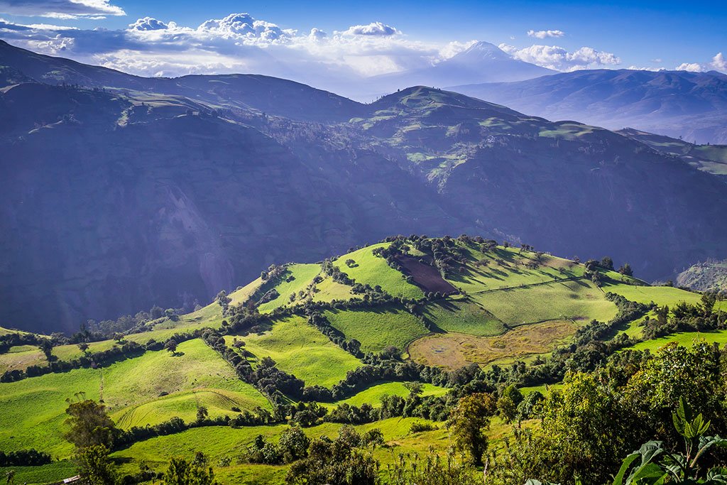 Ancient ruins high in the Andes mountains